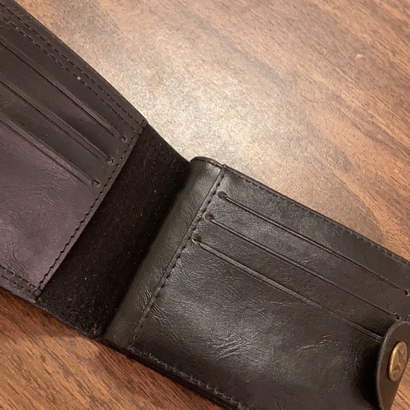 Men’s/boys black wallet, camel/Jerusalem - Picture 3 of 4